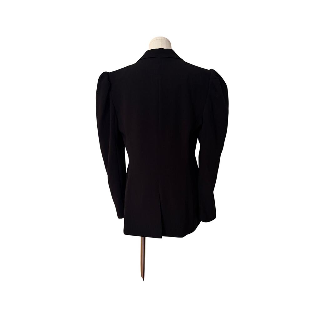 Cinq à Sept Black Jacket Flap Pockets Button Closure NWOT Size 8 - Picture 3 of 6